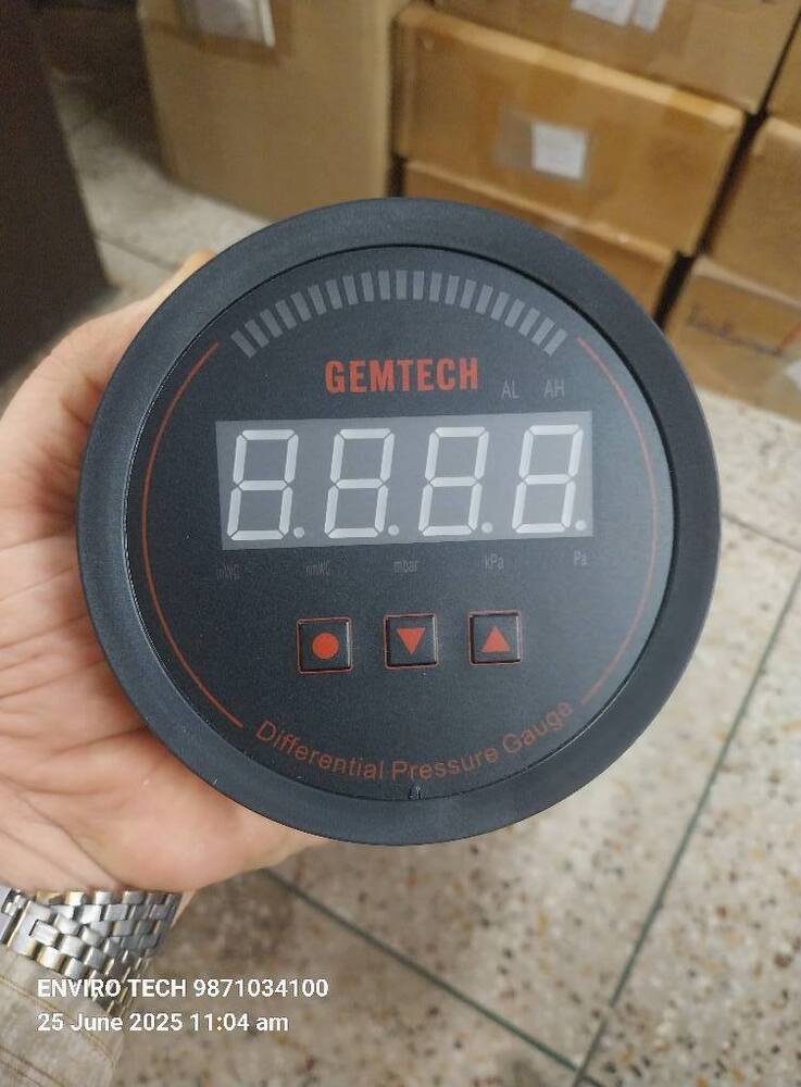 GEMTECH Series 3000 Digital Pressure Gauge Range 0 to 0.500 KPA