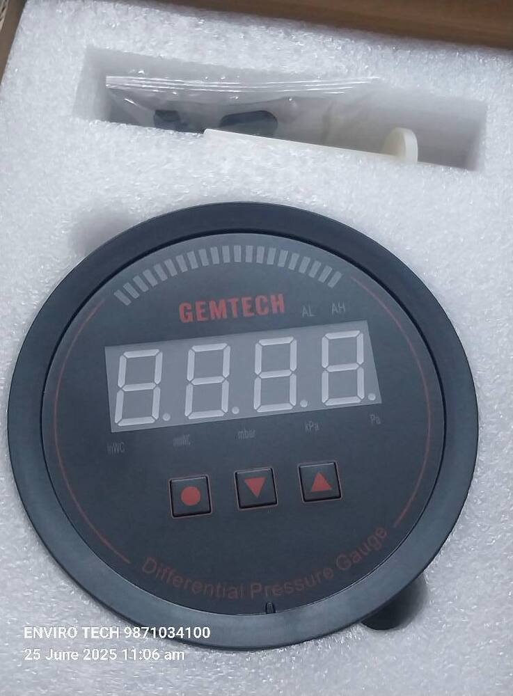 GEMTECH Series 3000 Digital Pressure Gauge Range 0 to 0.500 KPA