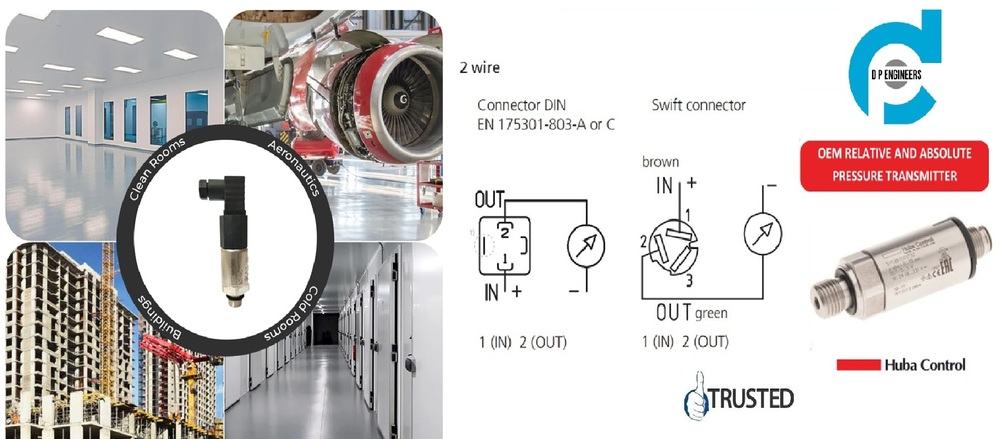Huba Pressure Transmitter Model: 520.943S032401 RANGE: 0-250 BAR