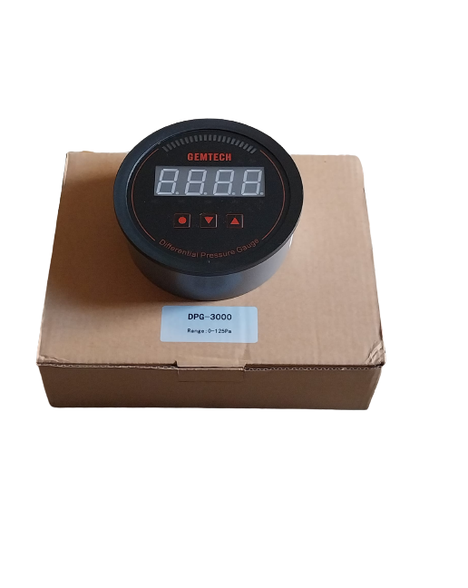 GEMTECH Series 3000 Digital Pressure Gauge Range 0 to 3.000 KPA
