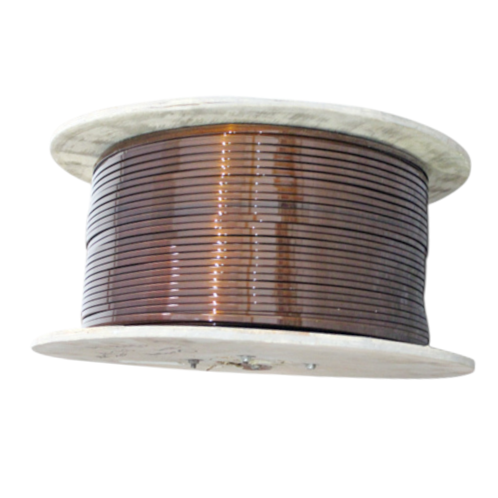 Enamelled Rectangular Flat Aluminium Strips - Color: Brown