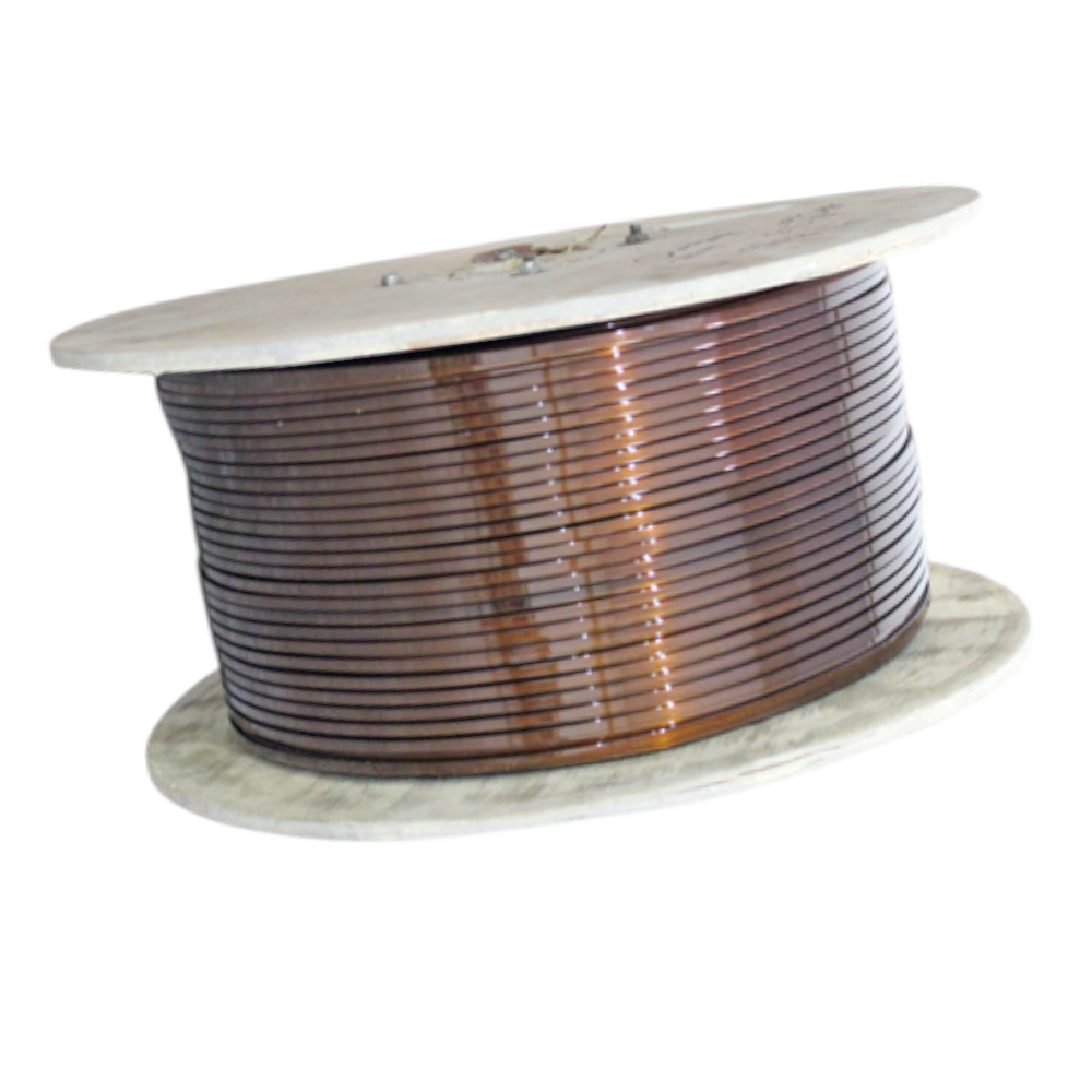Enamelled Rectangular Flat Aluminium Strips - Color: Brown