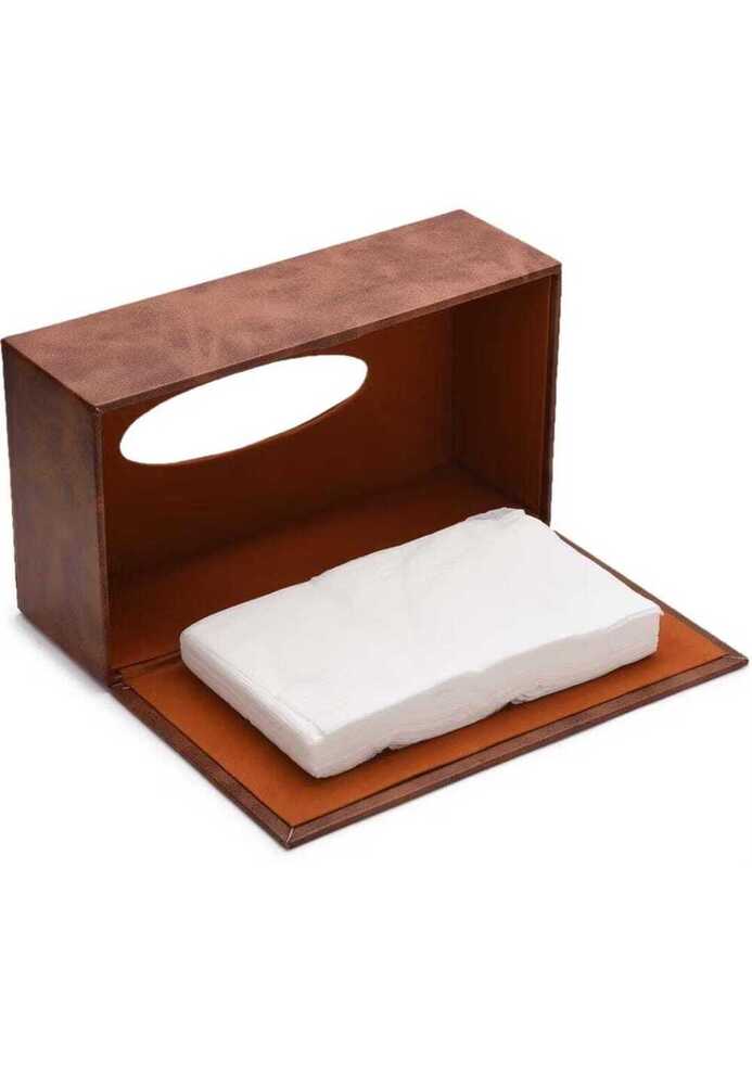 Tissue Box - Color: Brown