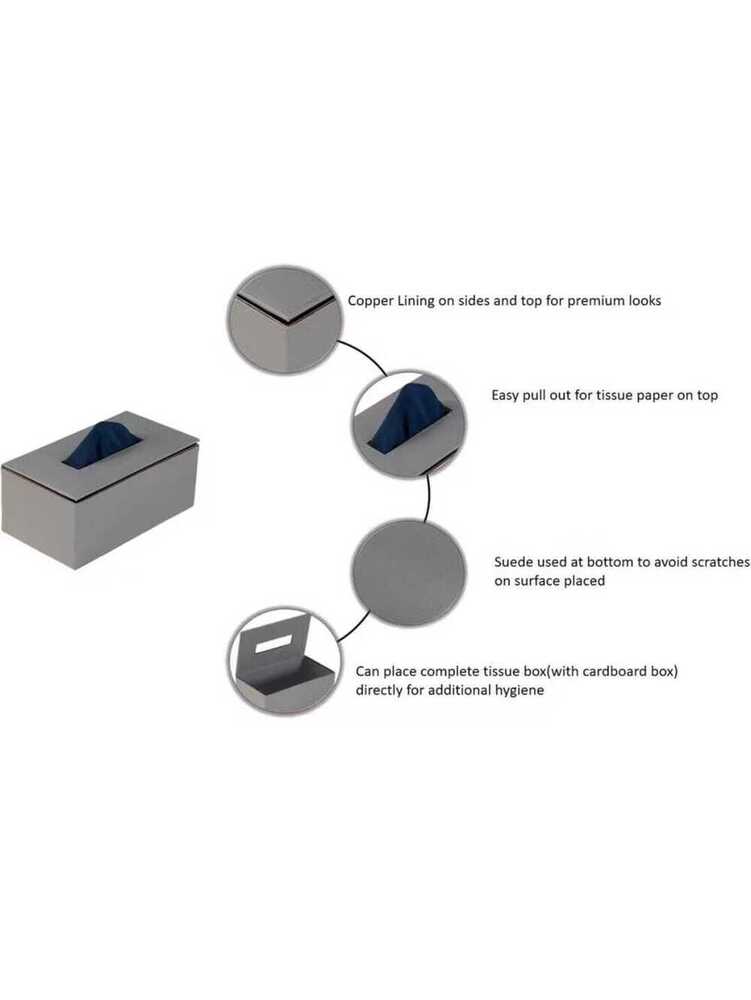 Tissue Box - Color: Grey