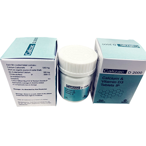 Calcium And Vitamin D3 Tablets Ip - Drug Type: General Medicines