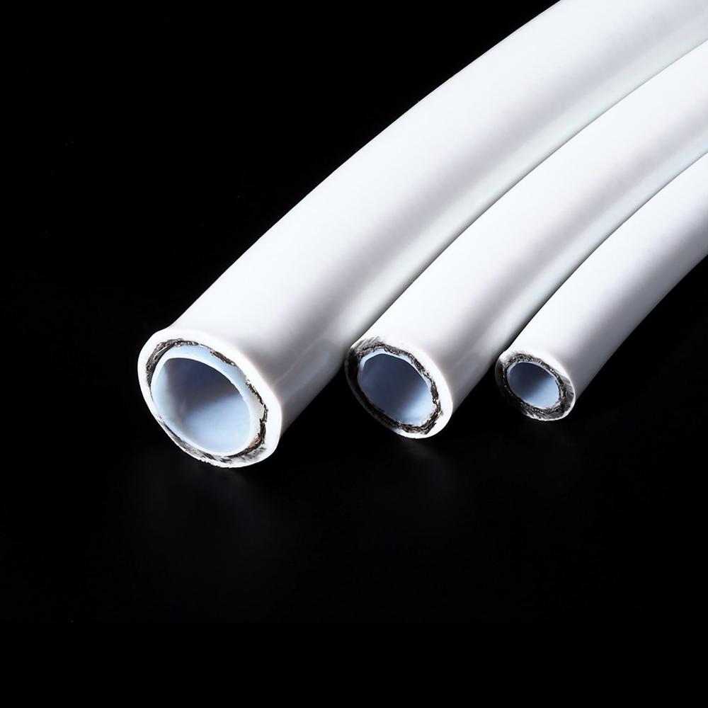 PTFE Lined Hose With SS304 Braiding Having Outermost Platinum Cure Silicone Cover