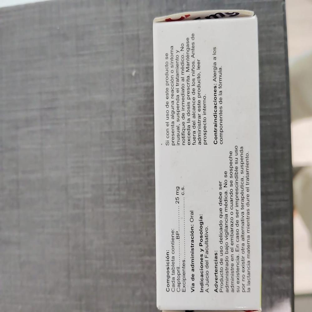 Captopril Tablets BP 25mg