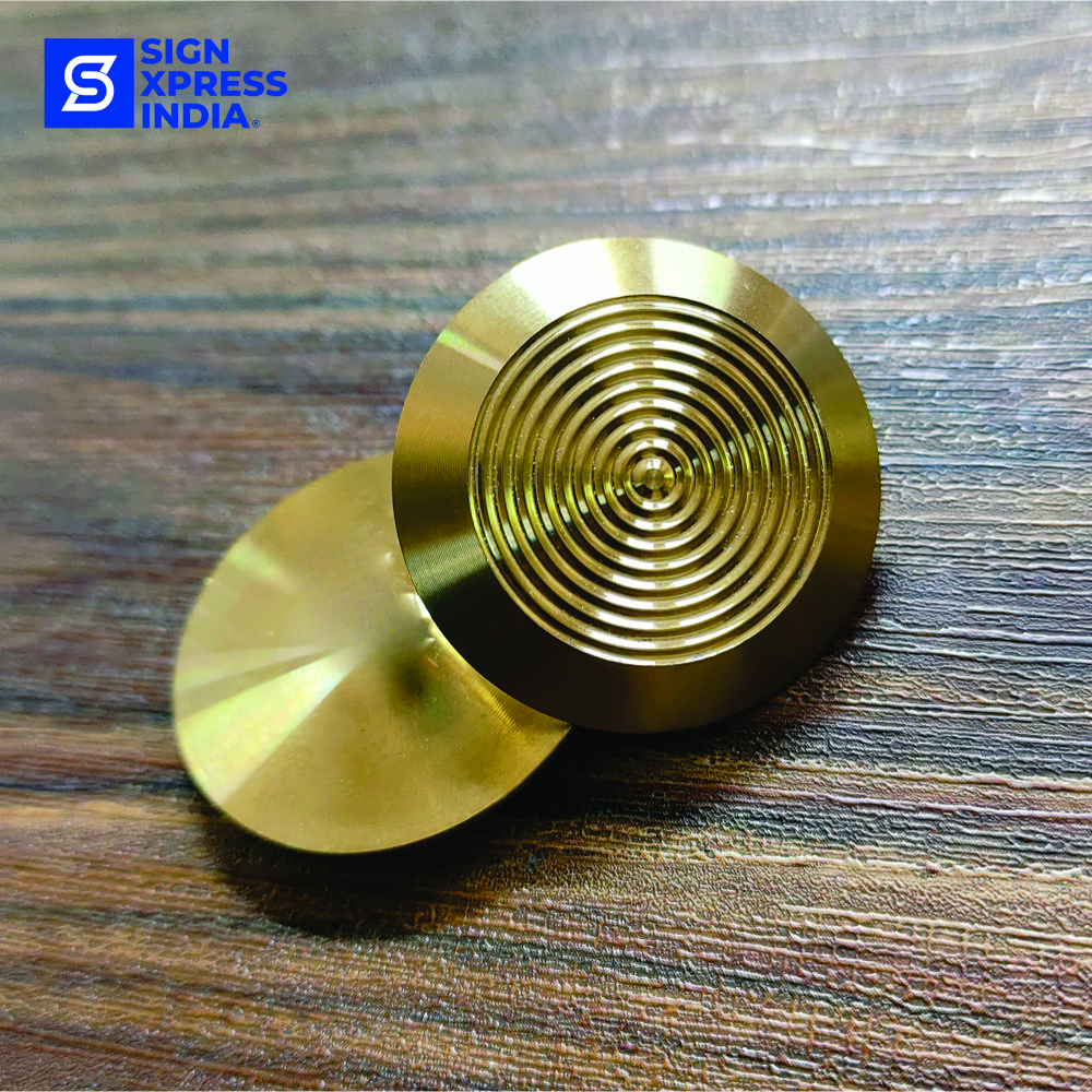 Ss Tactile Stud 017 Grade 316 (Self Adhesive) - Color: Brass