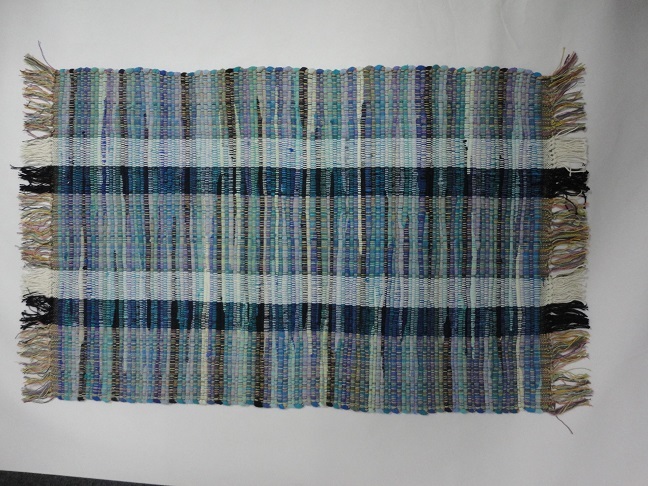 Str-Blue Cotton Handloom Durrie - Application: Industrial