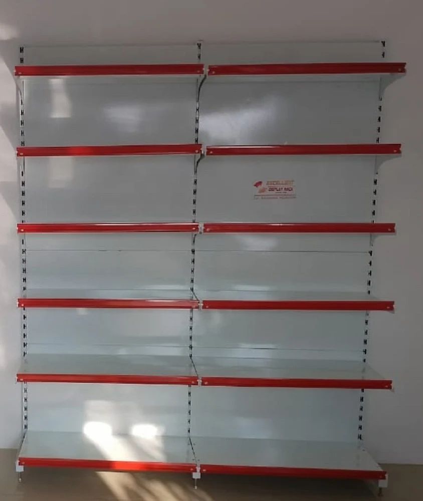 6 Shelves Supermarket Wall Display Rack
