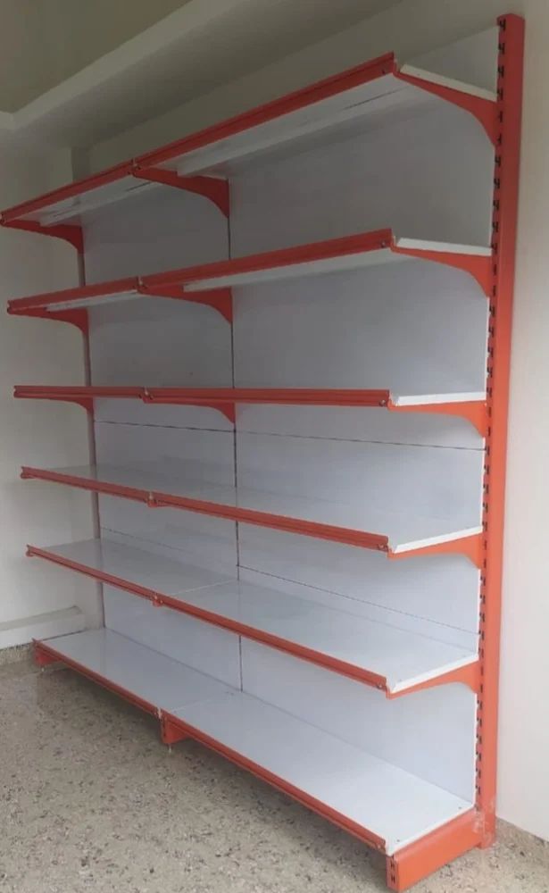 6 Shelves Supermarket Wall Display Rack