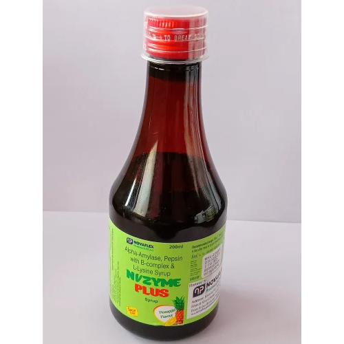 Alpha-Amylase ,Pepsin With B-Complex & L-lysine Syrup