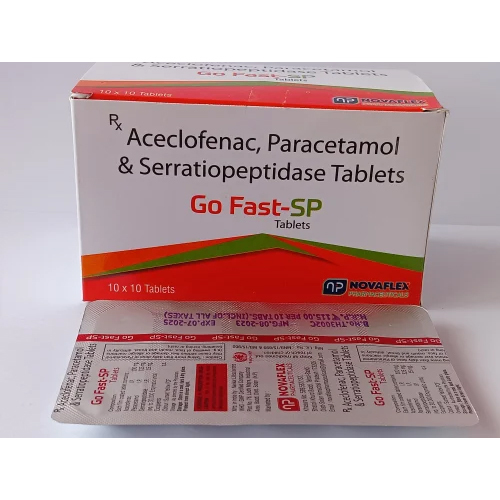 Aceclofenac, Paracetamol & Serratiopeptidase Tablets