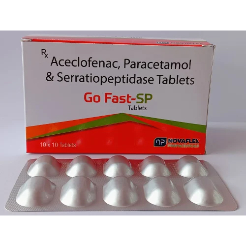 Aceclofenac, Paracetamol & Serratiopeptidase Tablets