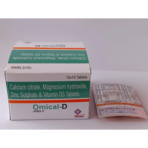 Calcium Citrate, Magnesium Hydroxide, Zinc Sulphate & Vitamin D3 Tablets