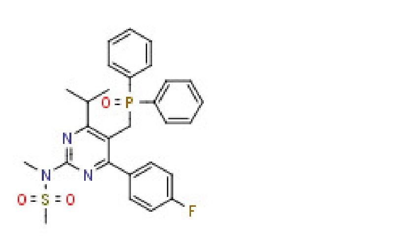 N-[5-(Diphenylphosphinoylmethyl)-4-(4-fluorophenyl)-6-isopropylpyrimidin-2-yl]- n-methylmethanesulfonamide
