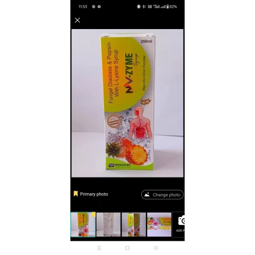 Fungal Diastase Pepsin With Lysine Syrup