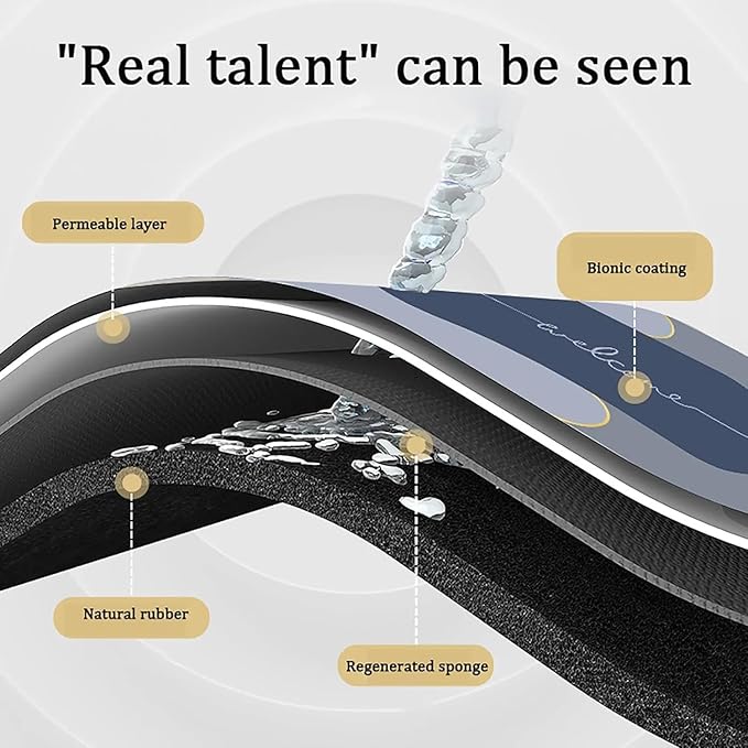 D Shape Water Absorbing Mat