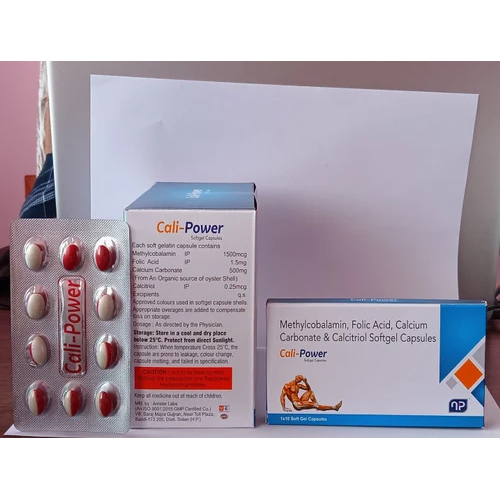 Methylcobalamin,Folic Acid, Calcium Carbonate & Calcitriol Shoftgel Capsules