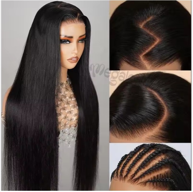 The Devote 6x5 Pre Cut Glueless Lace Wig | Mixed Color Highlight Human Hair | Wavy Texture | Natural Finish