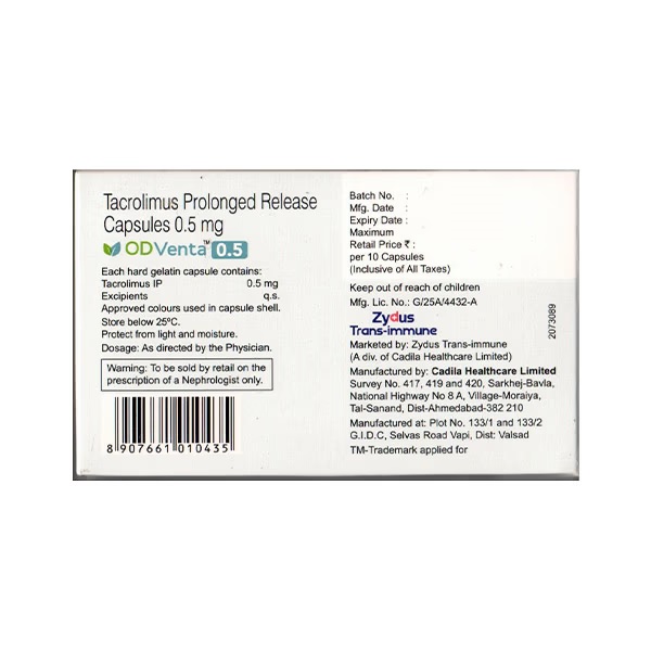 Odventa 0.5 mg Capsule