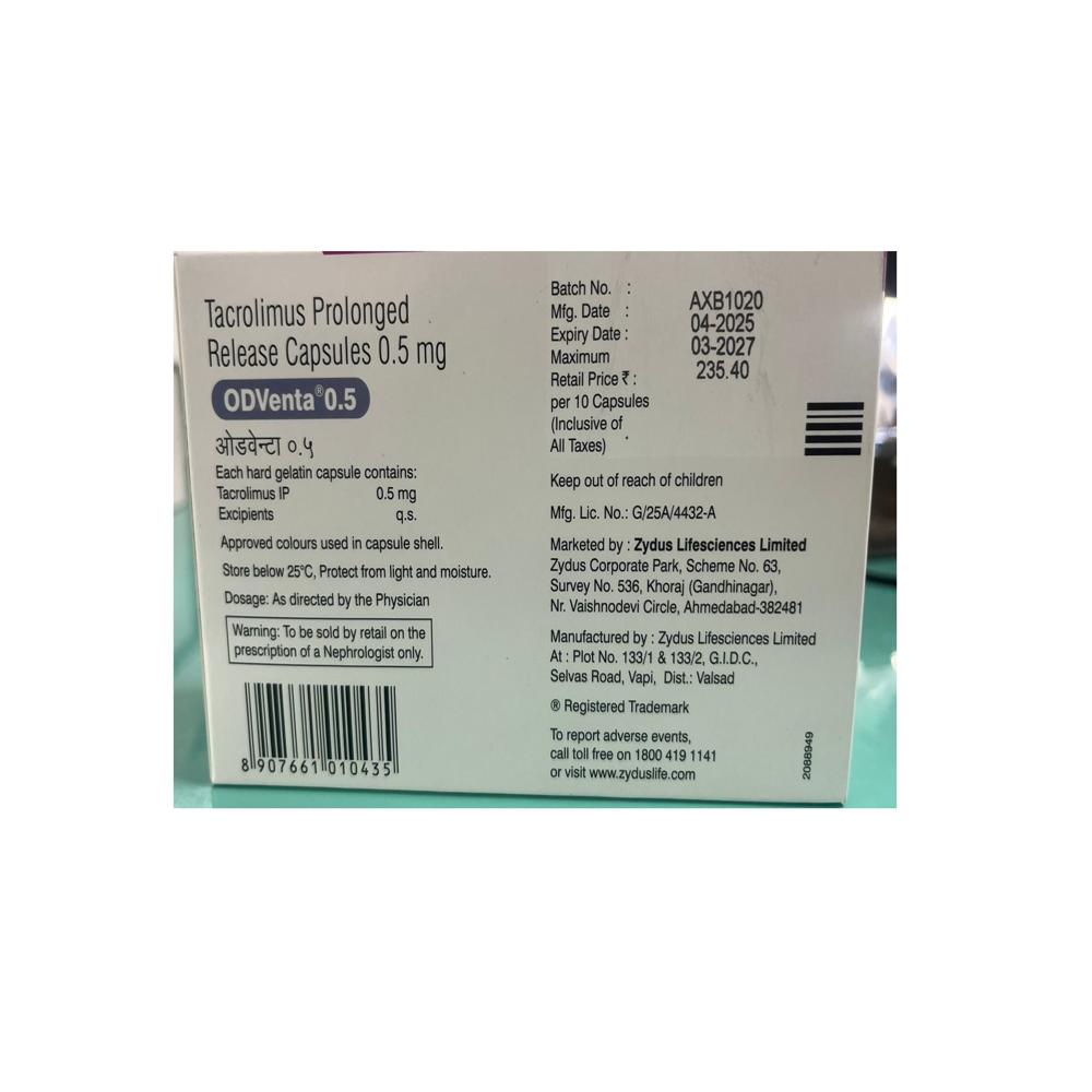 Odventa 0.5 mg Capsule