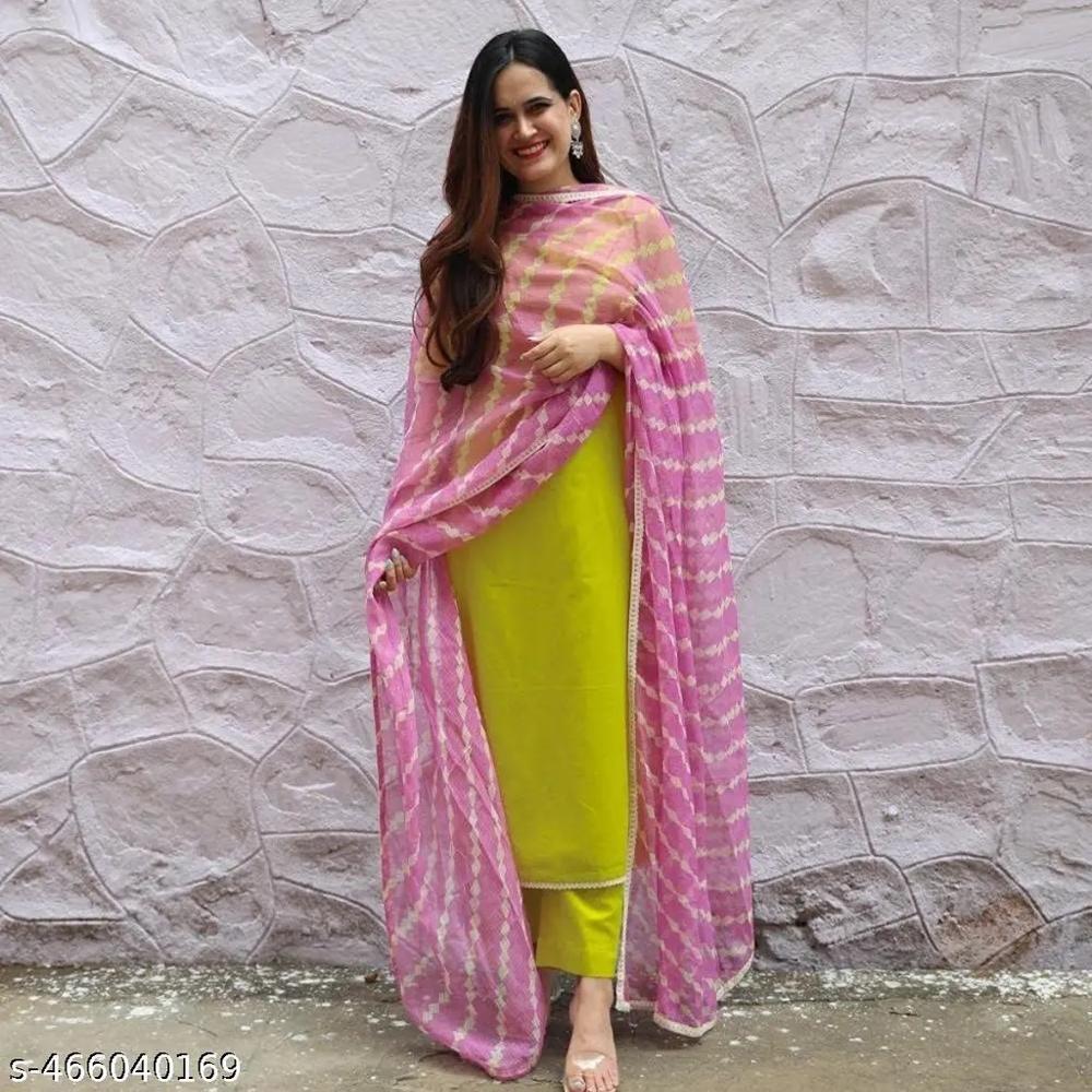 3 Piece Kurti - Bust Size: 34 Meter (M)