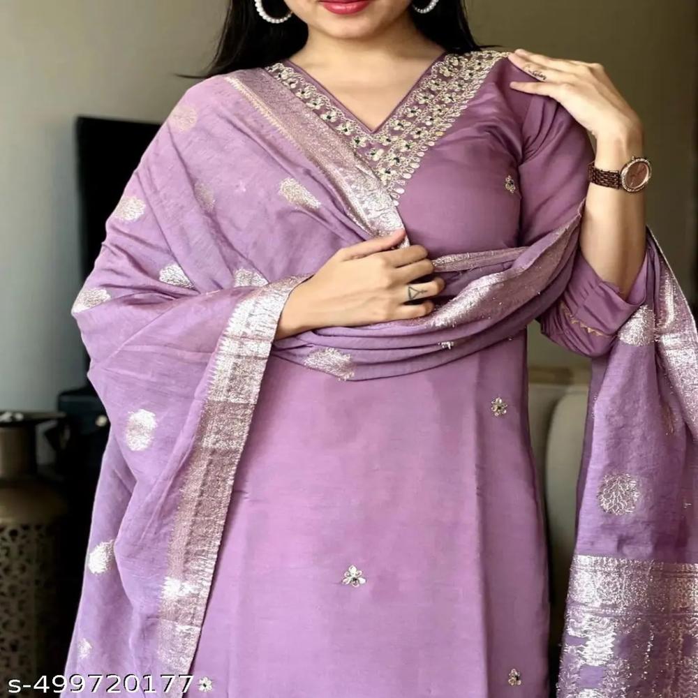 3 Piece Kurti - Bust Size: 34  Meter (M)