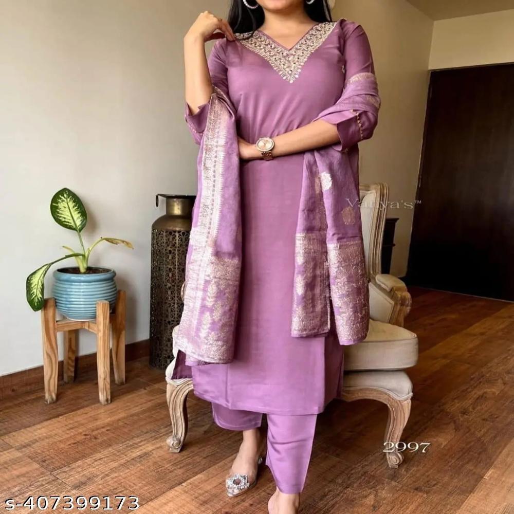 3 Piece Kurti - Bust Size: 34  Meter (M)