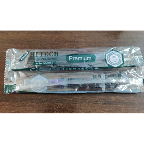 Hi tech 2 ml disposable syringe