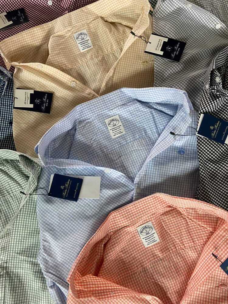 Paper Cotton Checks Casual Shirts