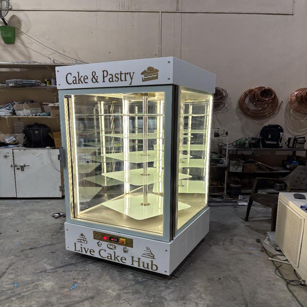 Vertical Rotating Display Counter - Color: Transparent