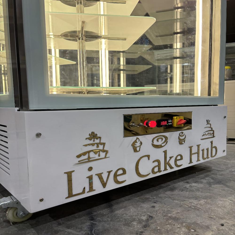 Vertical Rotating Display Counter - Color: Transparent
