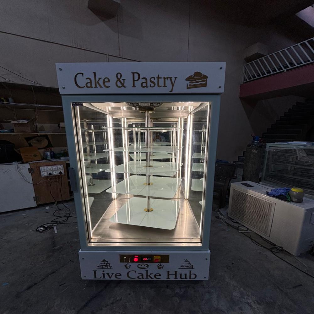 Vertical Rotating Display Counter - Color: Transparent
