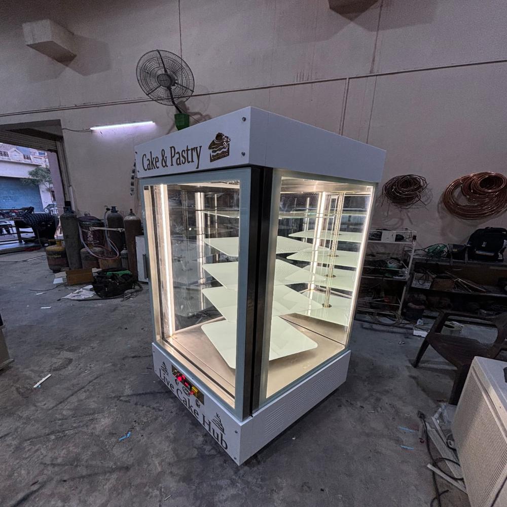 Vertical Rotating Display Counter - Color: Transparent