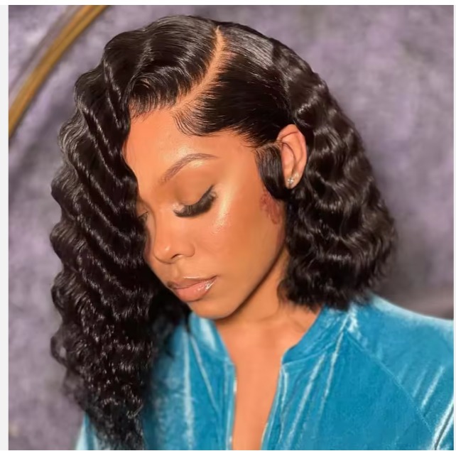 The Devote Raw Virgin Human Hair Lace Front Wig | 4x4 and 13x4 Swiss Lace | Brazilian Peruvian Short Bob Wig