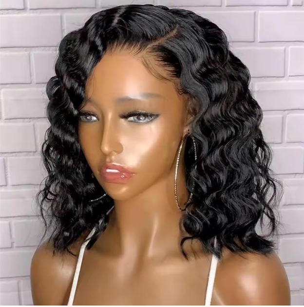 The Devote Raw Virgin Human Hair Lace Front Wig | 4x4 and 13x4 Swiss Lace | Brazilian Peruvian Short Bob Wig