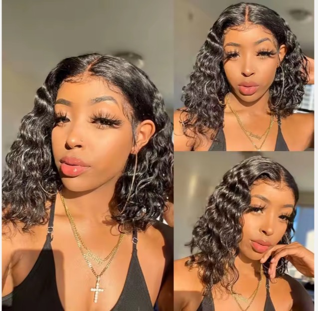 The Devote Raw Virgin Human Hair Lace Front Wig | 4x4 and 13x4 Swiss Lace | Brazilian Peruvian Short Bob Wig