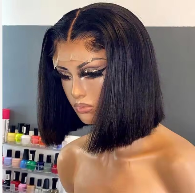 The Devote Raw Virgin Human Hair Lace Front Wig | 4x4 and 13x4 Swiss Lace | Brazilian Peruvian Short Bob Wig