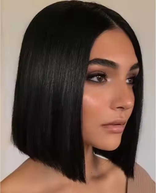 The Devote Raw Virgin Human Hair Lace Front Wig | 4x4 and 13x4 Swiss Lace | Brazilian Peruvian Short Bob Wig