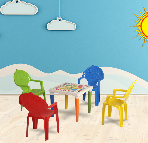 Bubble With Joker Baby Plastic Table Chair