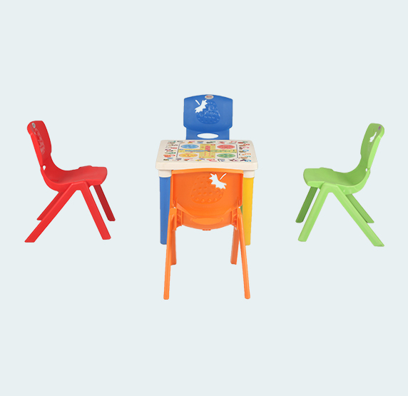 Bubble With Strawberry Baby Plastic Table Chair