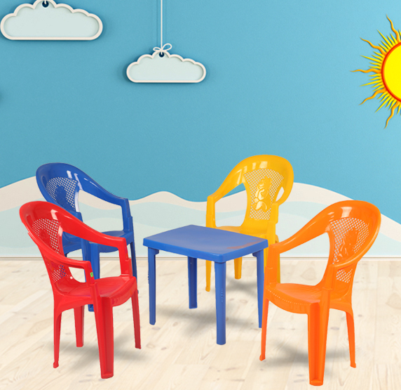 Kid With Kutti Table Chair For Kids