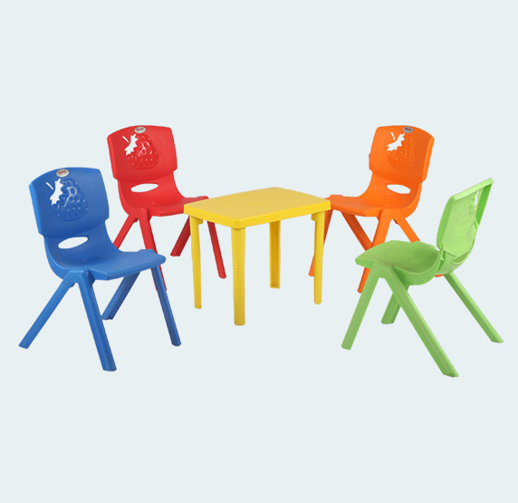Kid With Strawberry Baby Chair Table Sets