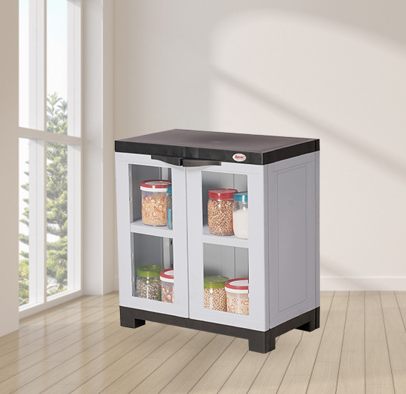 Fusion 1 FG Plastic Cabinets With Glass Panels