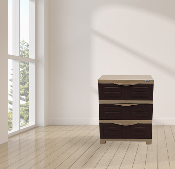 Fusion DR 3 Plastic Drawer Cabinet