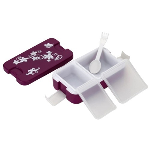 2 Compartment Lunch Box - Color: Pink