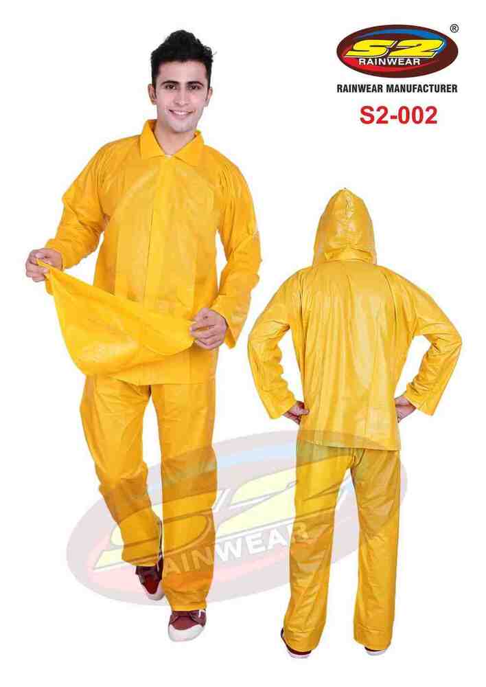 Plastic Rain Suit - Color: Yellow