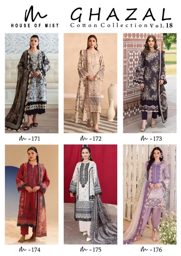 Ghazal Karachi Vol-18  Dress Material