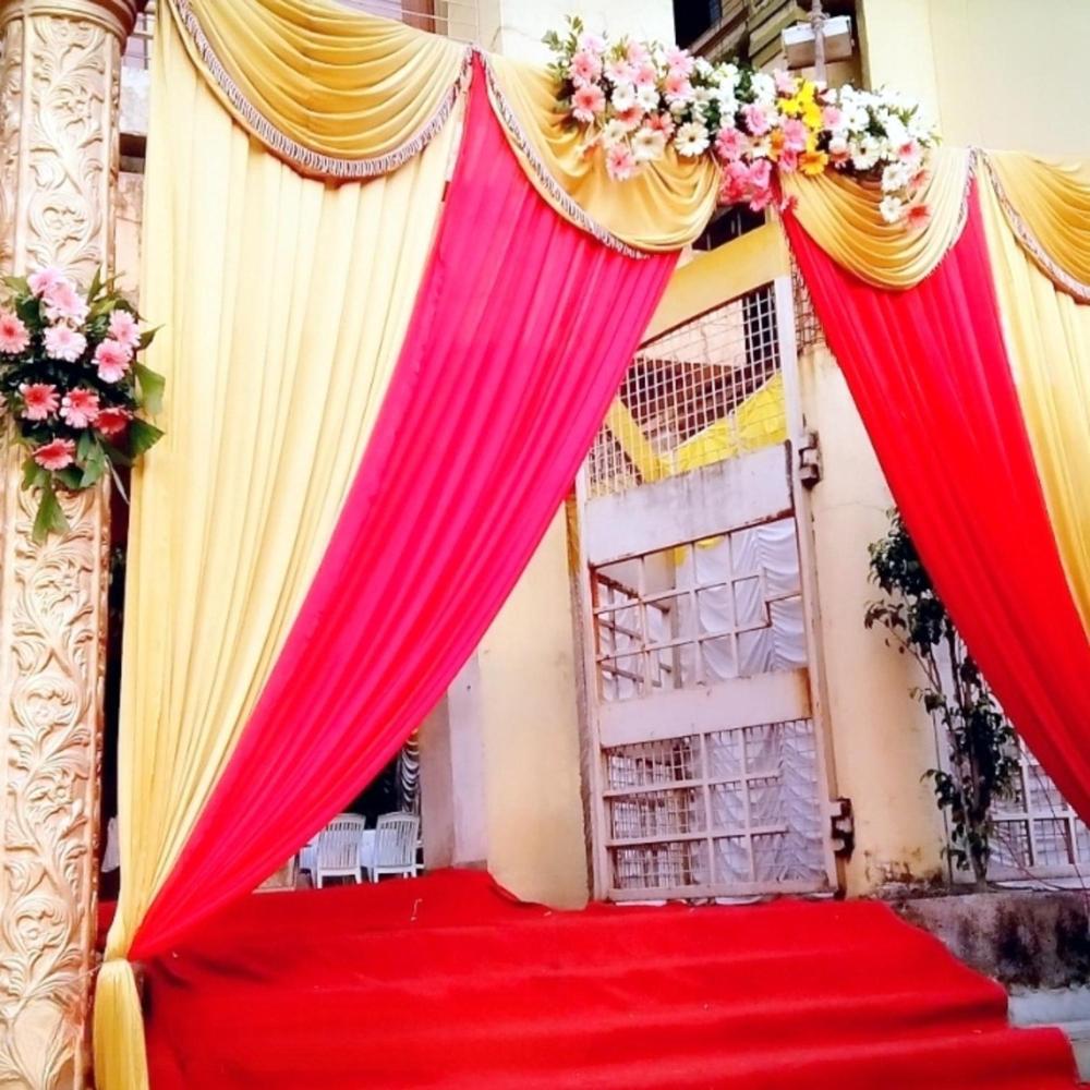 Premium Entry Gate Design For Mandap Tent Decoration With Elegant Structure And Grand Finish